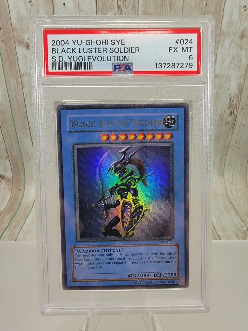 Yu-Gi-Oh! Black Luster Soldier SYE-024 Unlimited Ultra Rare PSA 6
